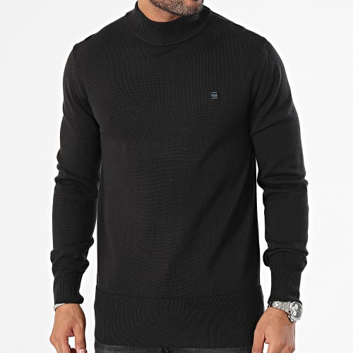 Pull Col Montant Premium Core D21932-B692 Noir