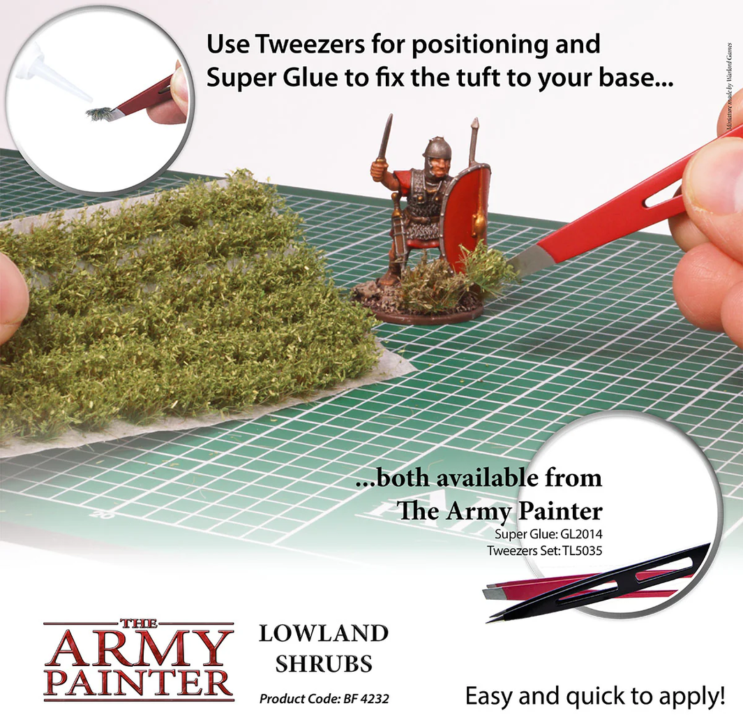 The Army Painter  Lowland Shrubs Tuft    Die grünen Oasen deiner Miniaturwelt