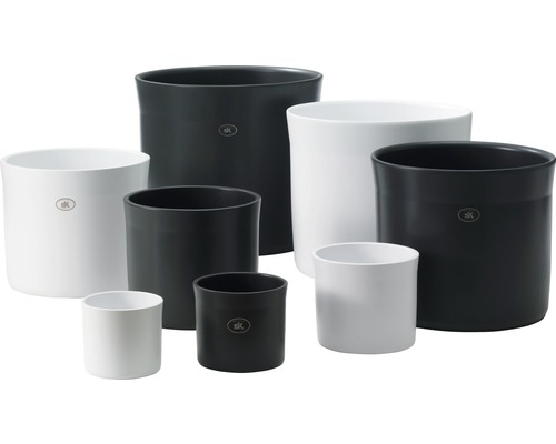 Soendgen Miami keramische bloempot, Ø 13 cm, H 11 cm, wit