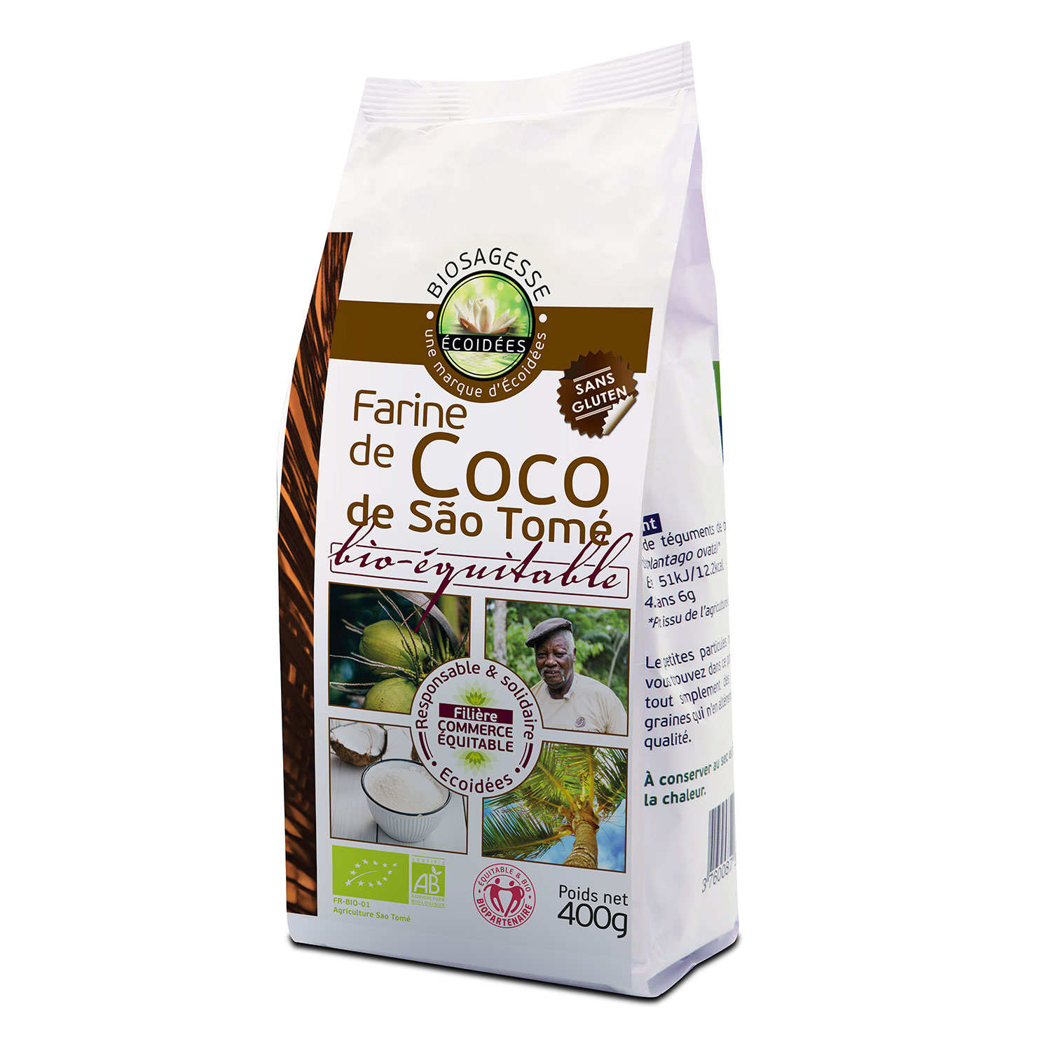 Farine de coco bio-équitable - Biosagesse