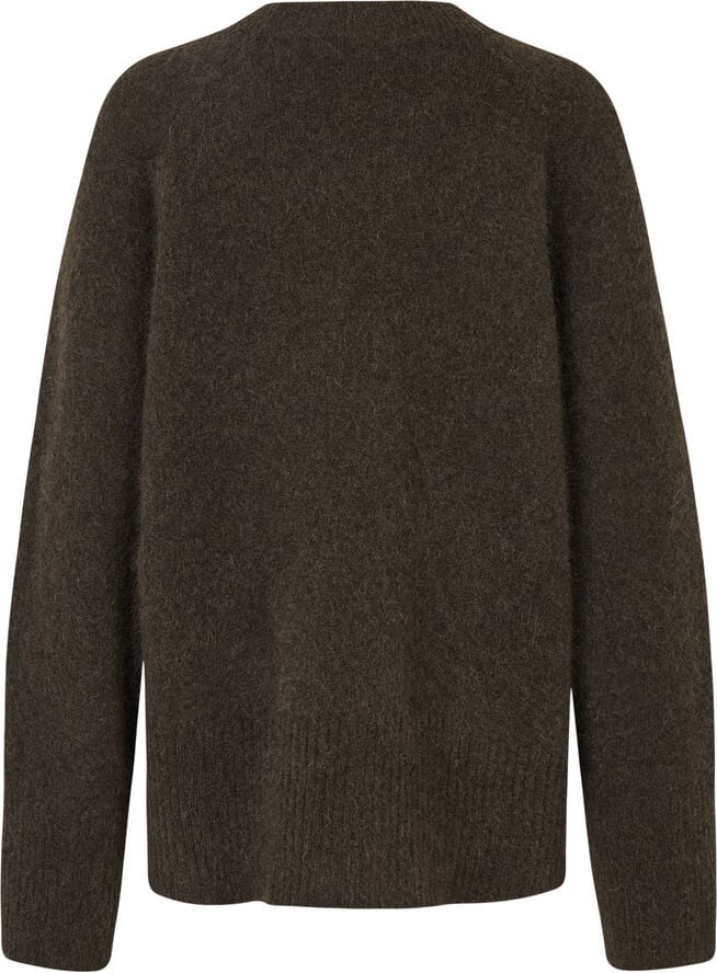 Second Female Brookline Knit Raglan O-Neck Mulch