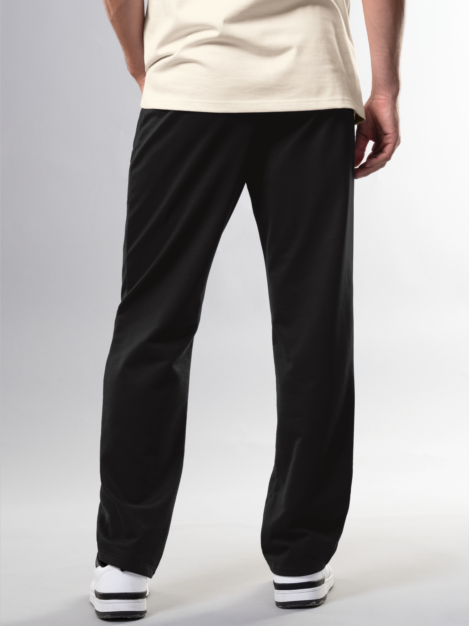 Freizeithose aus Sweat-Qualität Schwarz