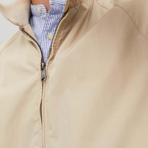 Jack & Jones - 12229304 JPRBLUPEAKY HARRINGTON JACKET WHITE PEPPER Beige