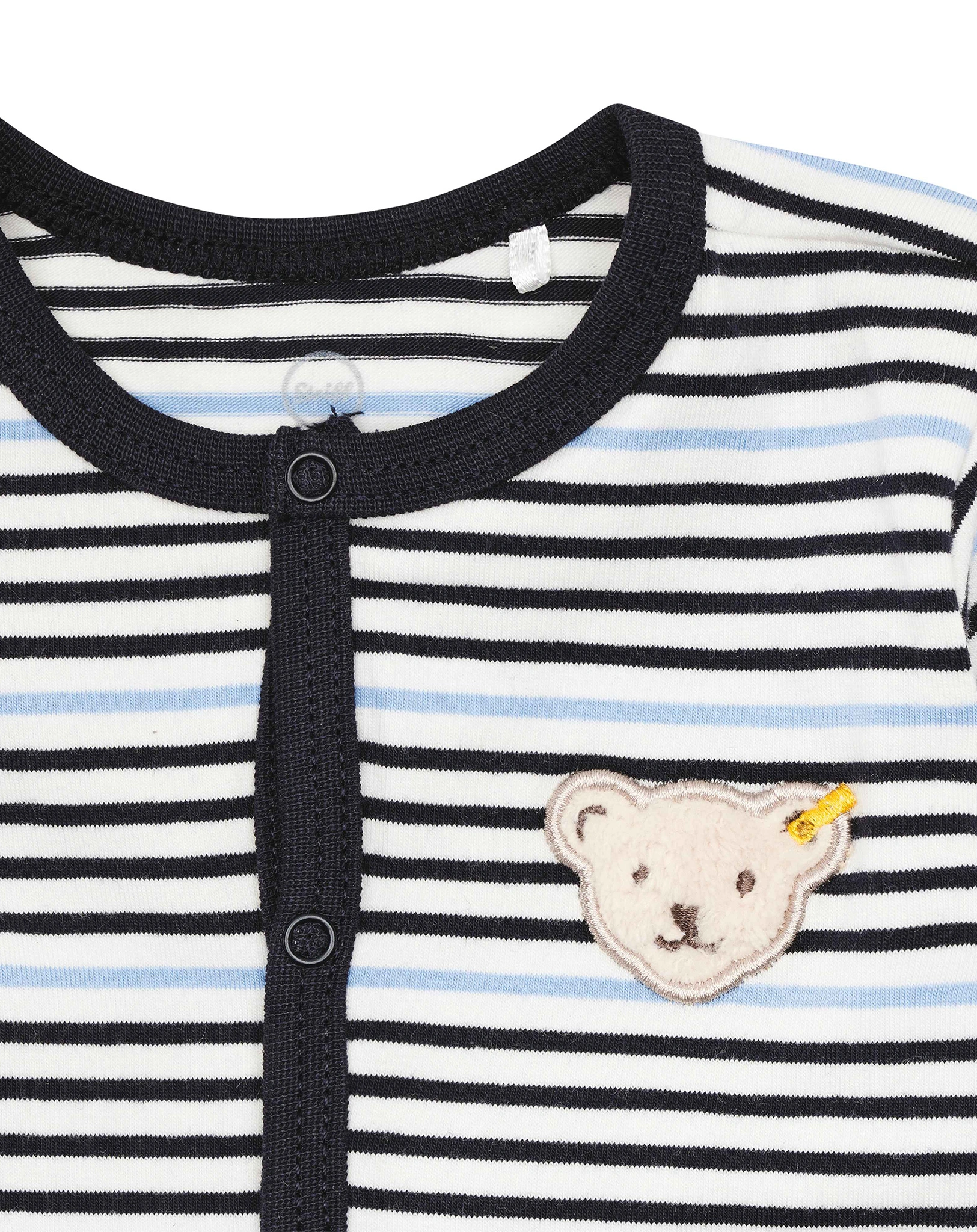 Langarmstrampler PAWERFULL WELLNESS STRIPED in navy