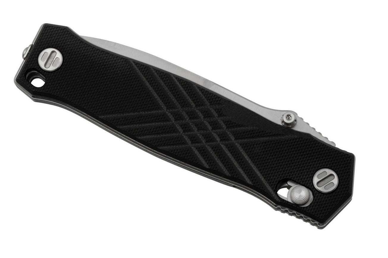 Real Steel Muninn 7751BS Black G10, Satin VG-10, zakmes