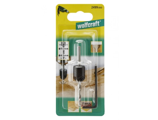 WOLFCRAFT - Coffret embouts de fraisage Perforateur bois multimatériau, diam.4.5 mm
