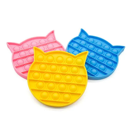 HCM Kinzel Bubble Fidget - Katze, pop it, farblich sortiert