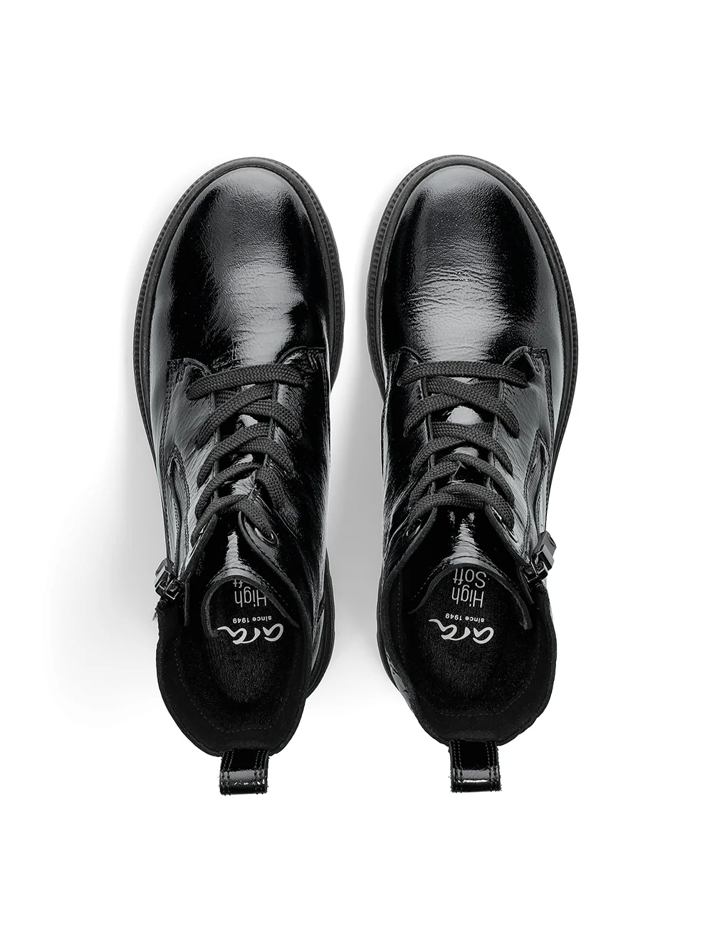 Schnürstiefelette Dover schwarz