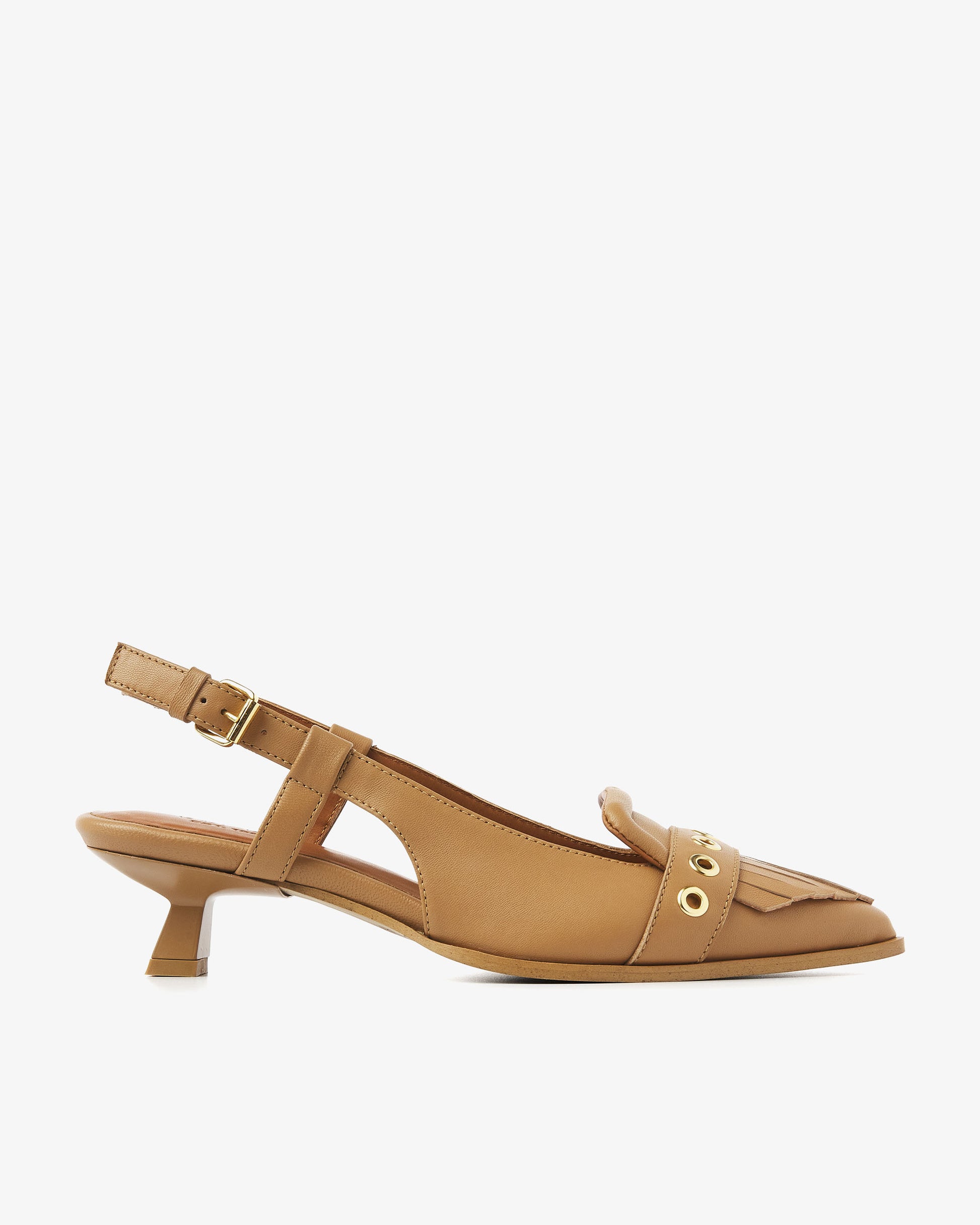 VIA VAI cognac slingbacks Lea Katie