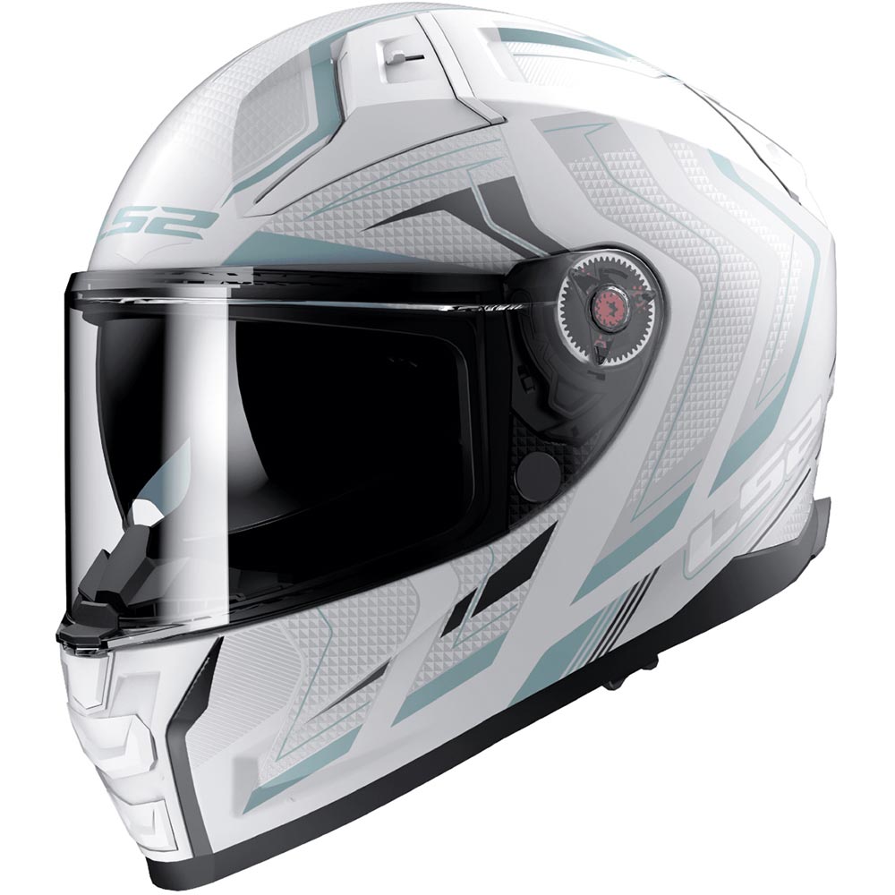 LS2 - Casque FF811 Vector II Alizer Blanc / Argent / Mat