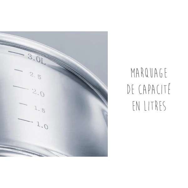 Set de 3 casseroles Chef 16, 18 et 20 cm Beka