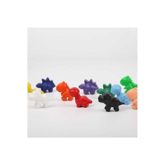 Crayons de couleur Dinosaures en cire d'abeille