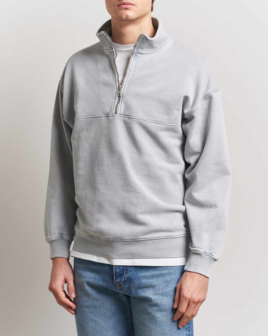 Colorful Standard Classic Organic Half-Zip Faded Grey