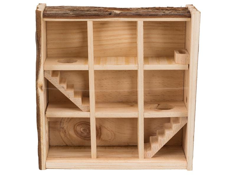 Trixie Turm mit 9 Kammern, 30 x 30 x 10 cm Spielturm für Zwerghamster oder Mäuse