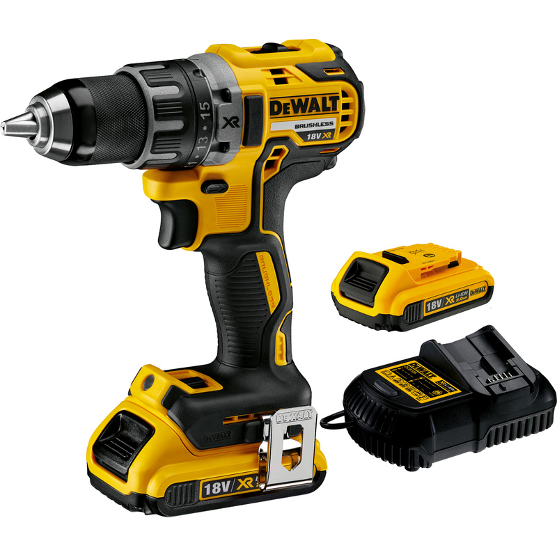 DeWALT DCD791D2-QW accu schroefboormachine 18V 2x 2,0Ah Li-ion