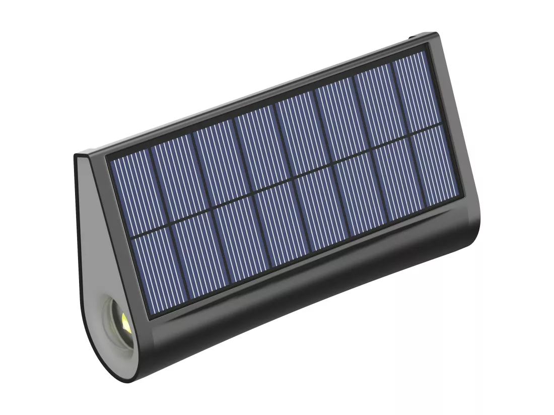 Applique murale solaire - 30 lumens - Noir - TRESTIA