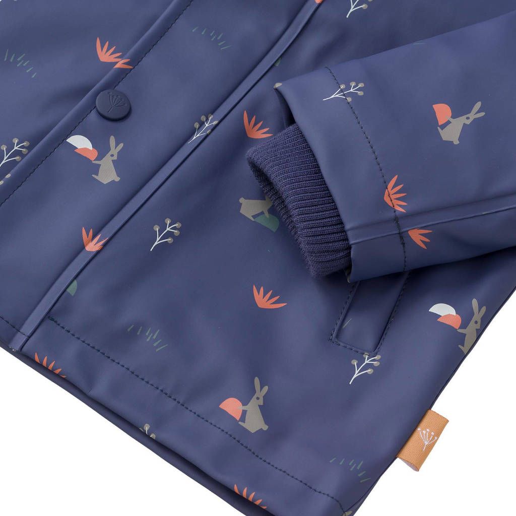 Fresk regenjas van polyester blauw
