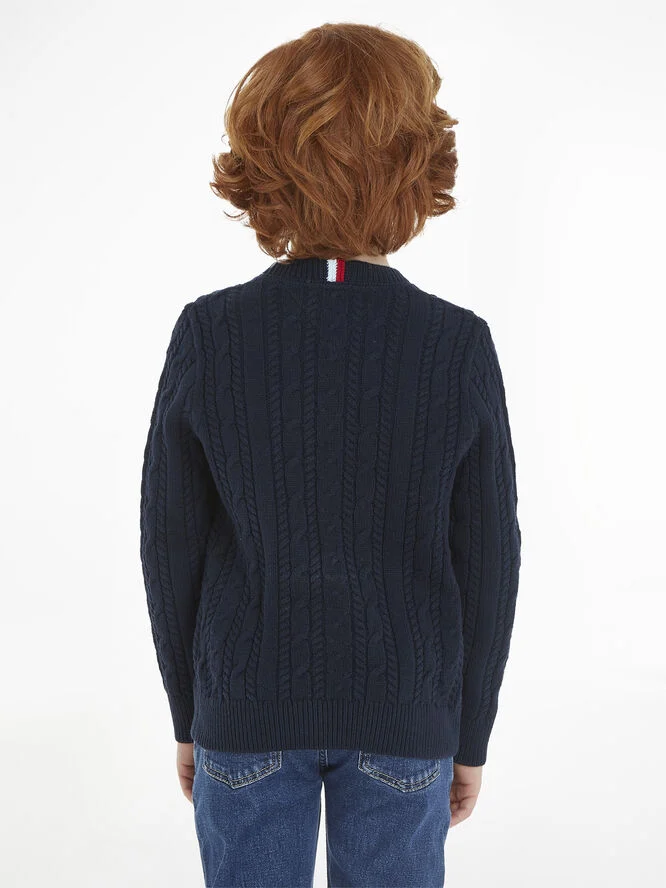 Tommy Hilfiger ESSENTIAL CABLE SWEATER Desert sky