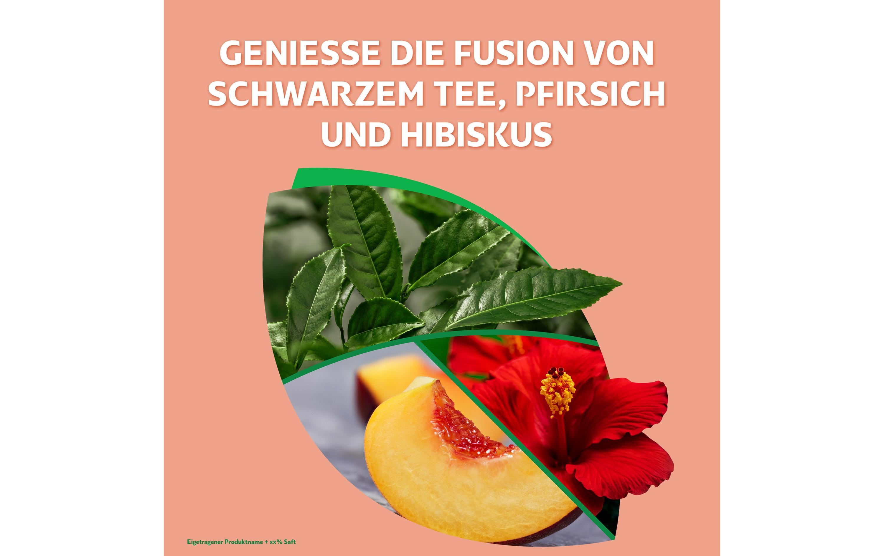 Black Ice Tea Peach-Hibiscus 6 x 0.33 lErfrischender Pfirsich-Eistee