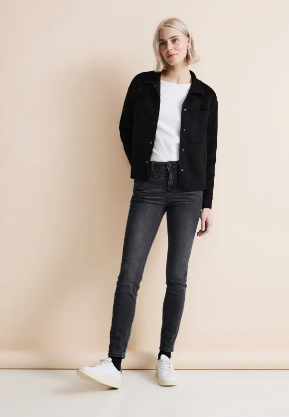Slim Fit Jeans - soft black wash