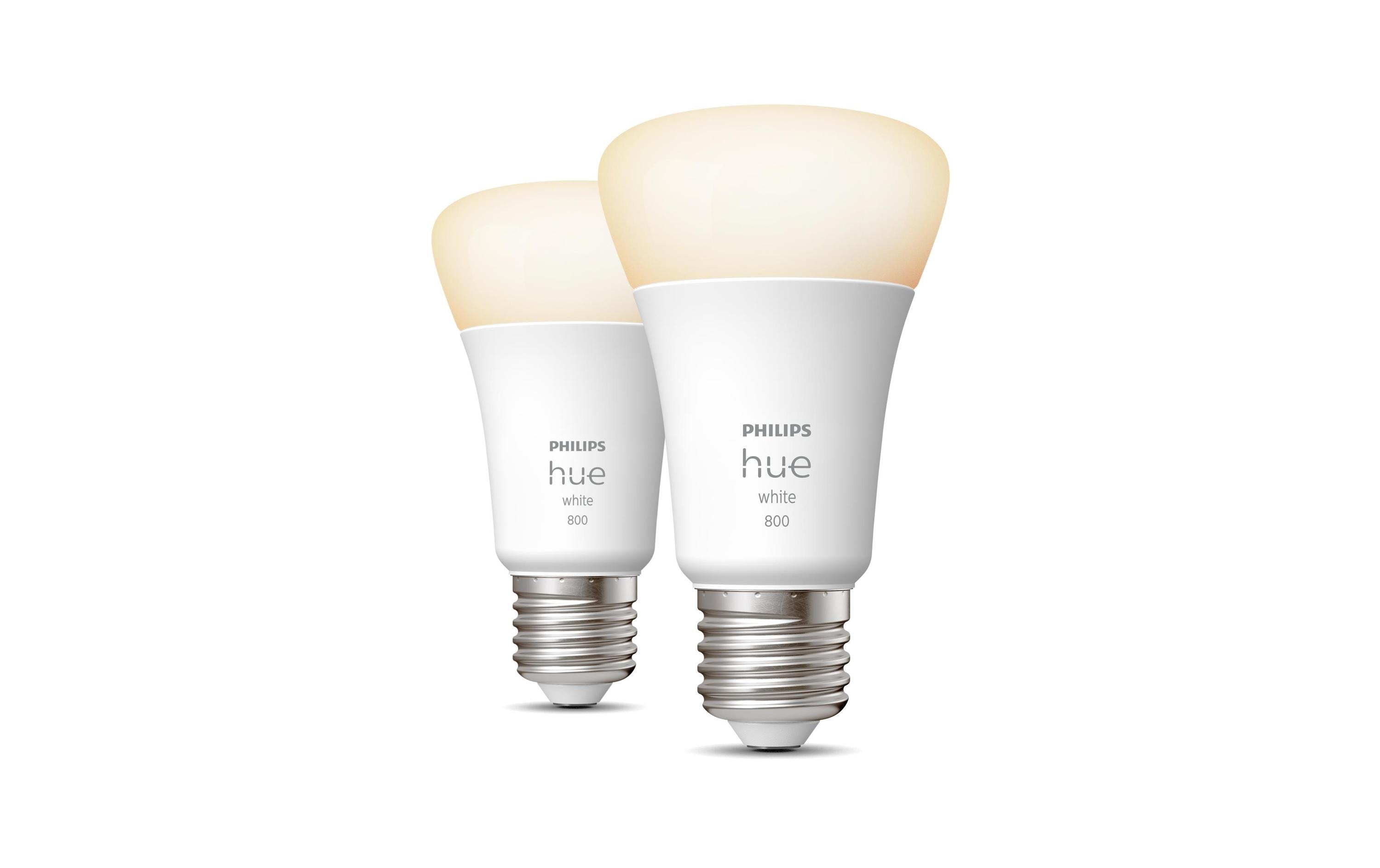 Leuchtmittel White E27 Doppelpack 2 x 800 lmPer Bluetooth steuerbares Hue E27-Leuchtmittel
