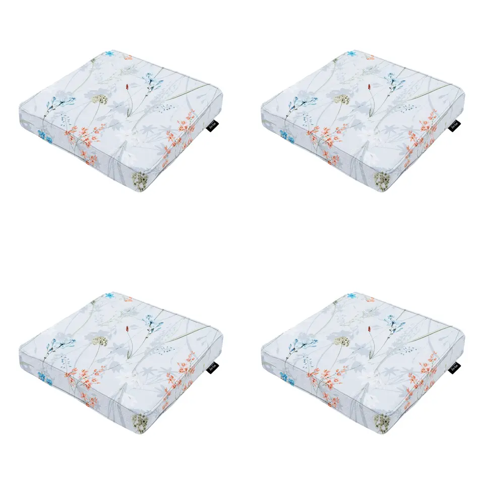 Madison - Zitkussen Donna azure canvas eco  - Ca. 40x40 cm - Set van 4