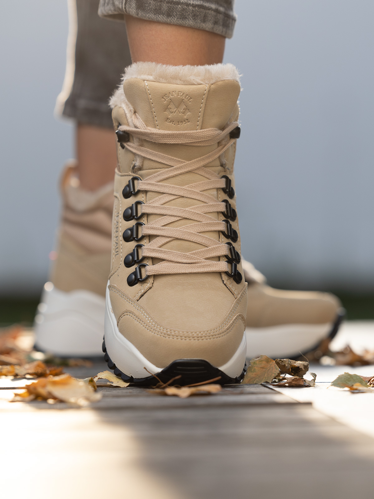 Jean Paul - Massif Cement Beige - Trapes Sko