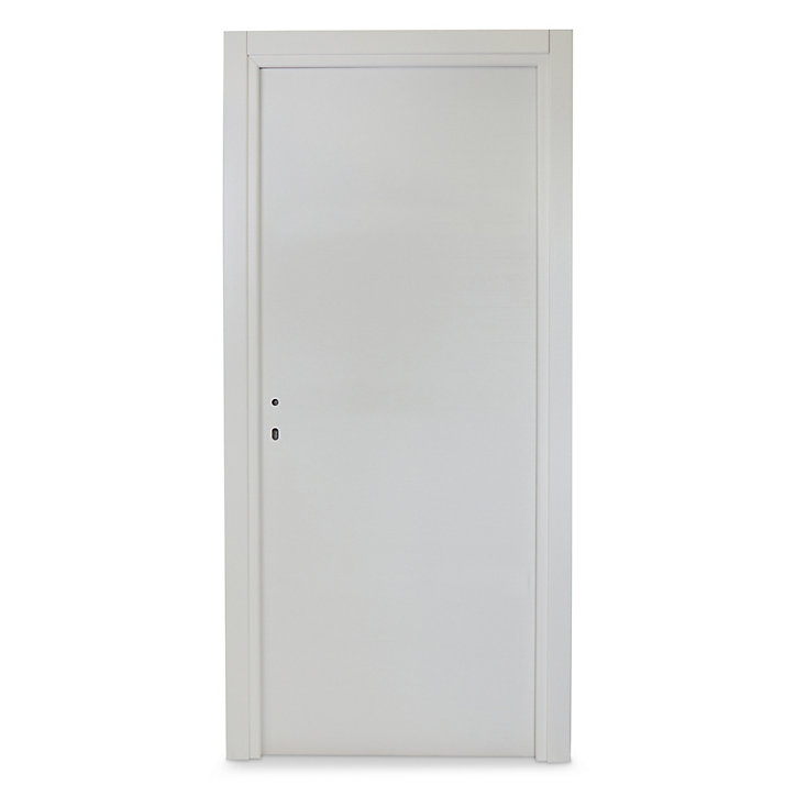 Bloc-porte Summa blanchi H.204 x l.83 cm, poussant gauche