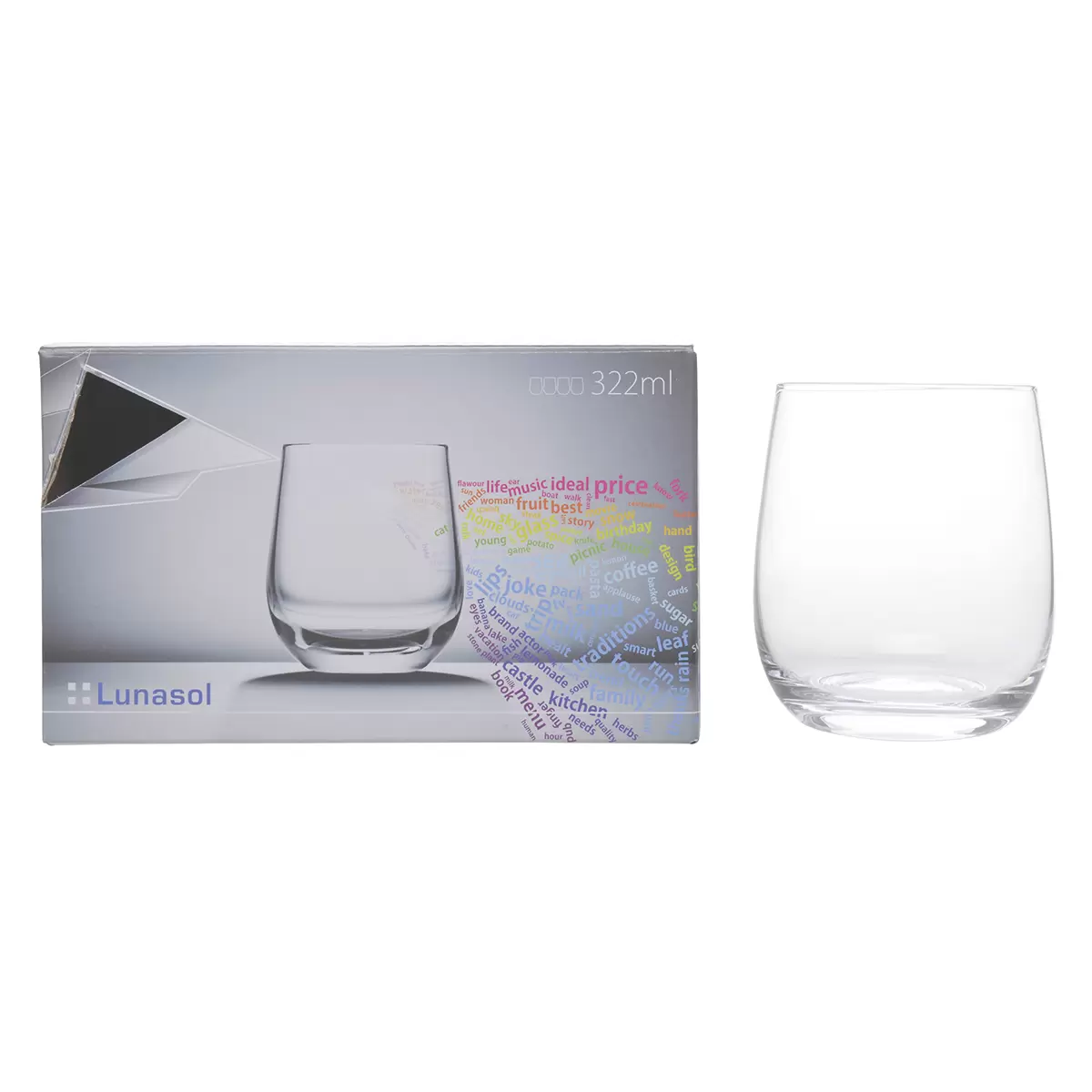 Tumbler Glas 4er Set PREMIUM GLas Crystal Transparent