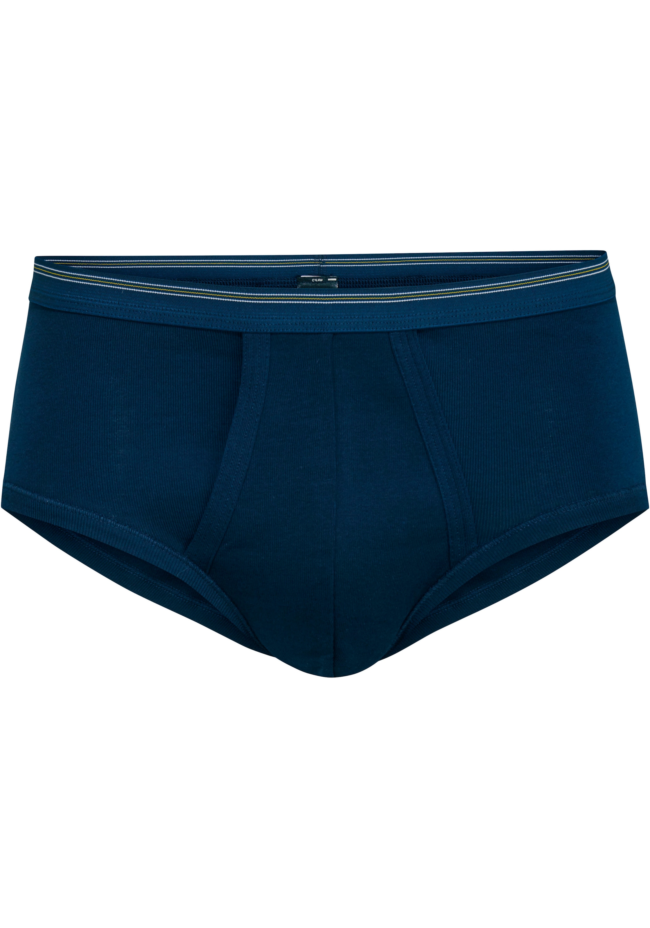 CALIDA Midislip »Twisted Cotton«, mit Eingriff, Pure Cotton, Feinripp, weich
