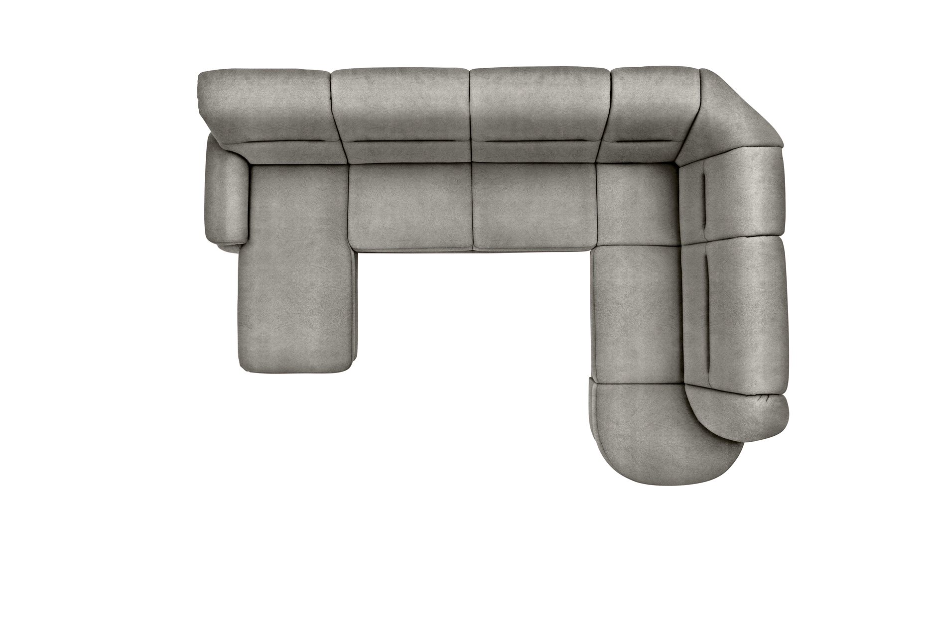 polsterpower Wohnlandschaft - Saddle alu - Basismodell - links