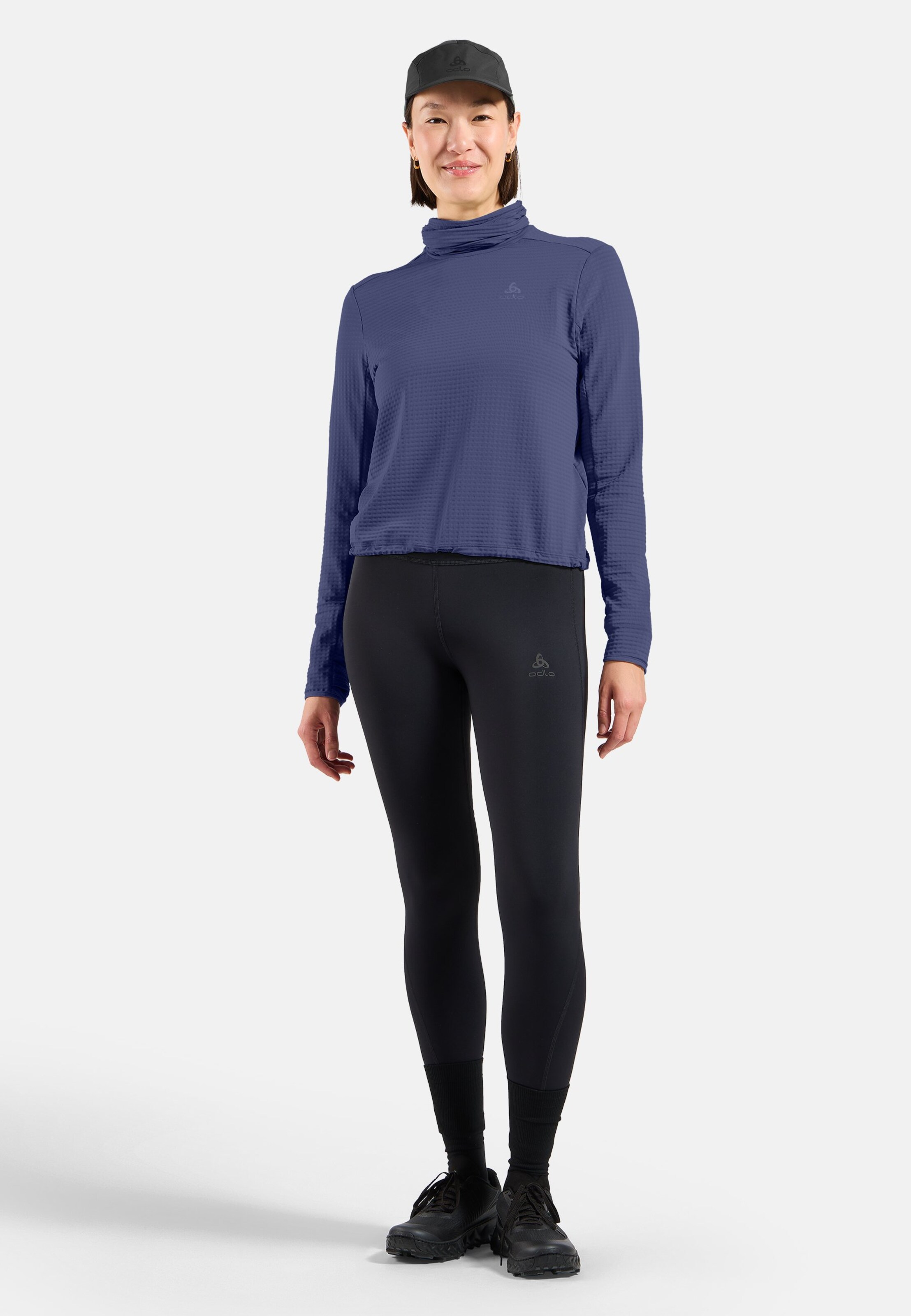 Essentials Thermal Laufshirt mit Rollkragen in Skipper Blue
