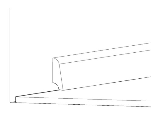 Plint SF 383 grenen 16 x 45 x 2400 mm