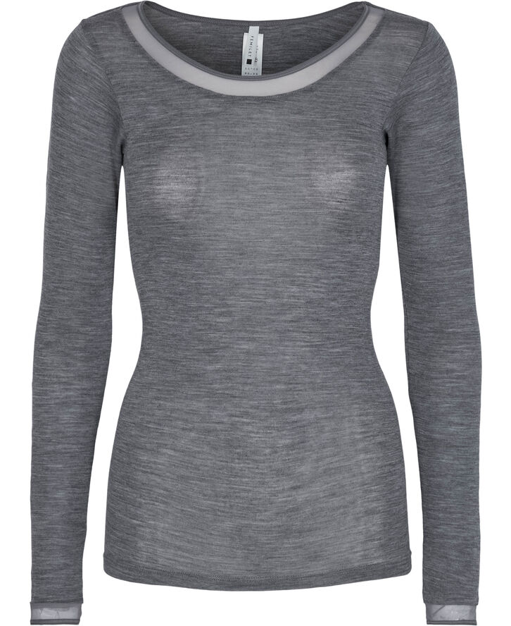 Femilet Juliana T-shirt long sleeves Heather grey