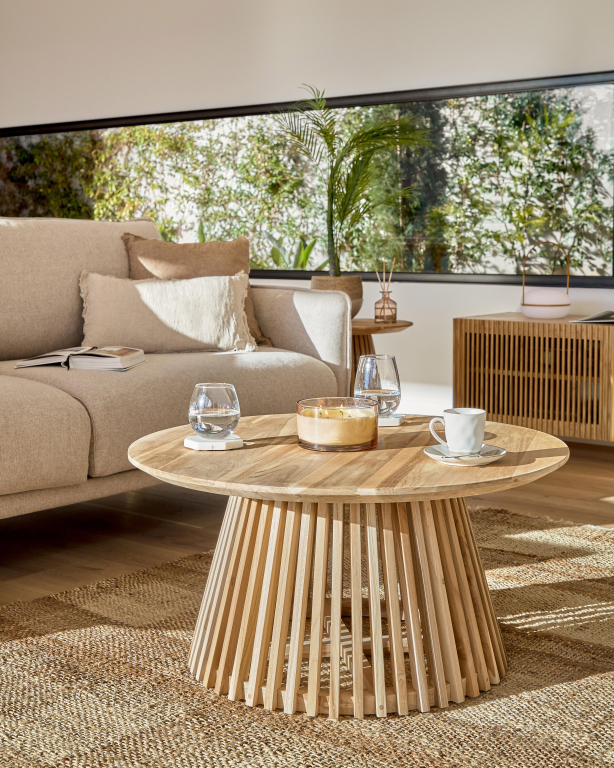 Kave Home Tea tafellamp oplaadbaar LED zwart