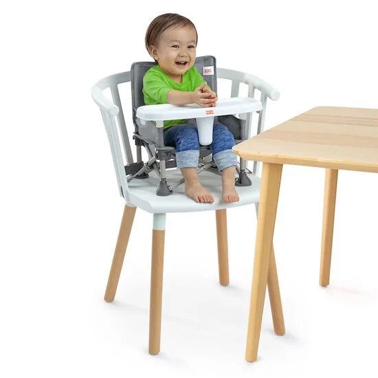 Rehausseur de chaise nomade pliant Pop'n Sit Booster   Gris        de               Bright Starts