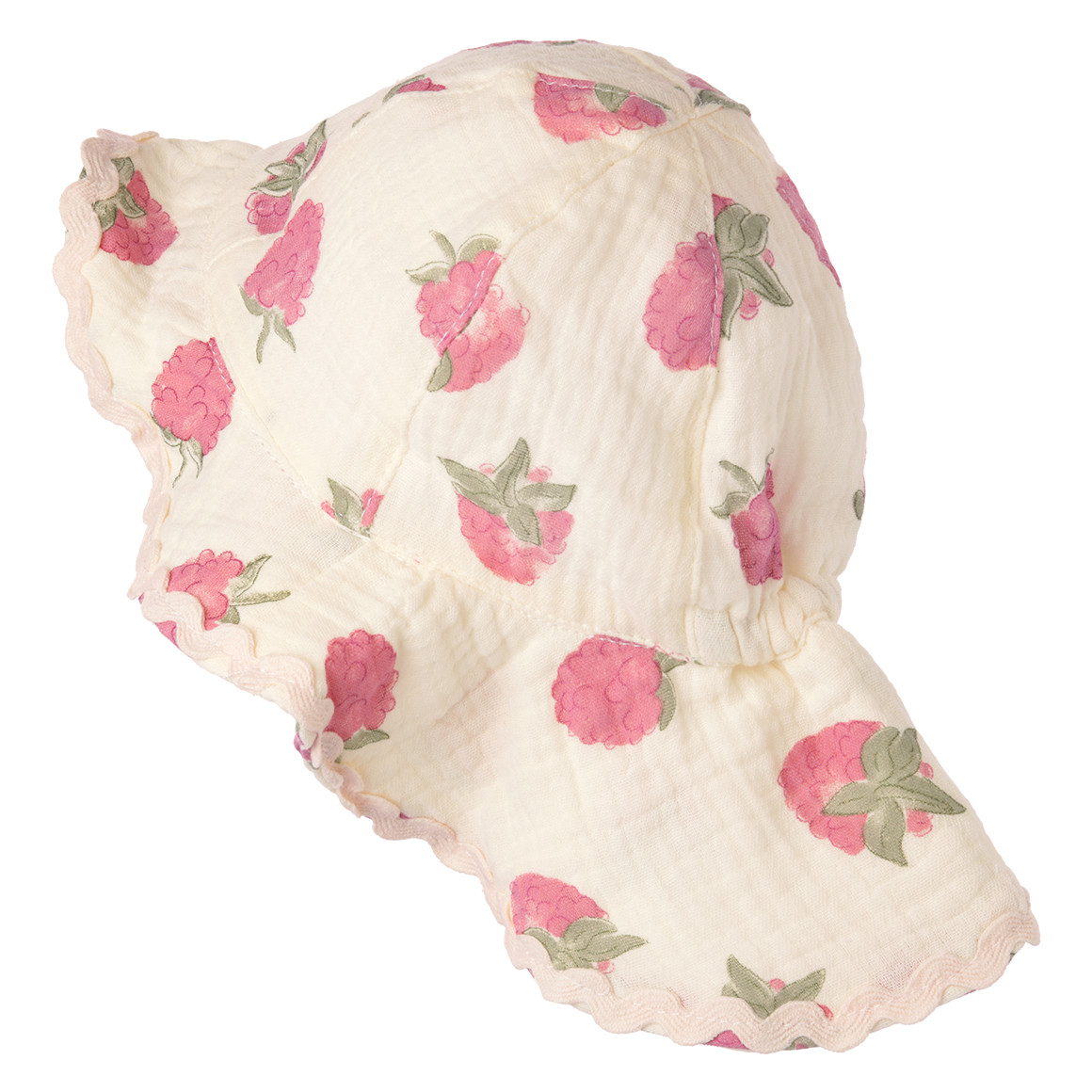 Topomini Pure Collection Baby Mütze aus Musselin creme