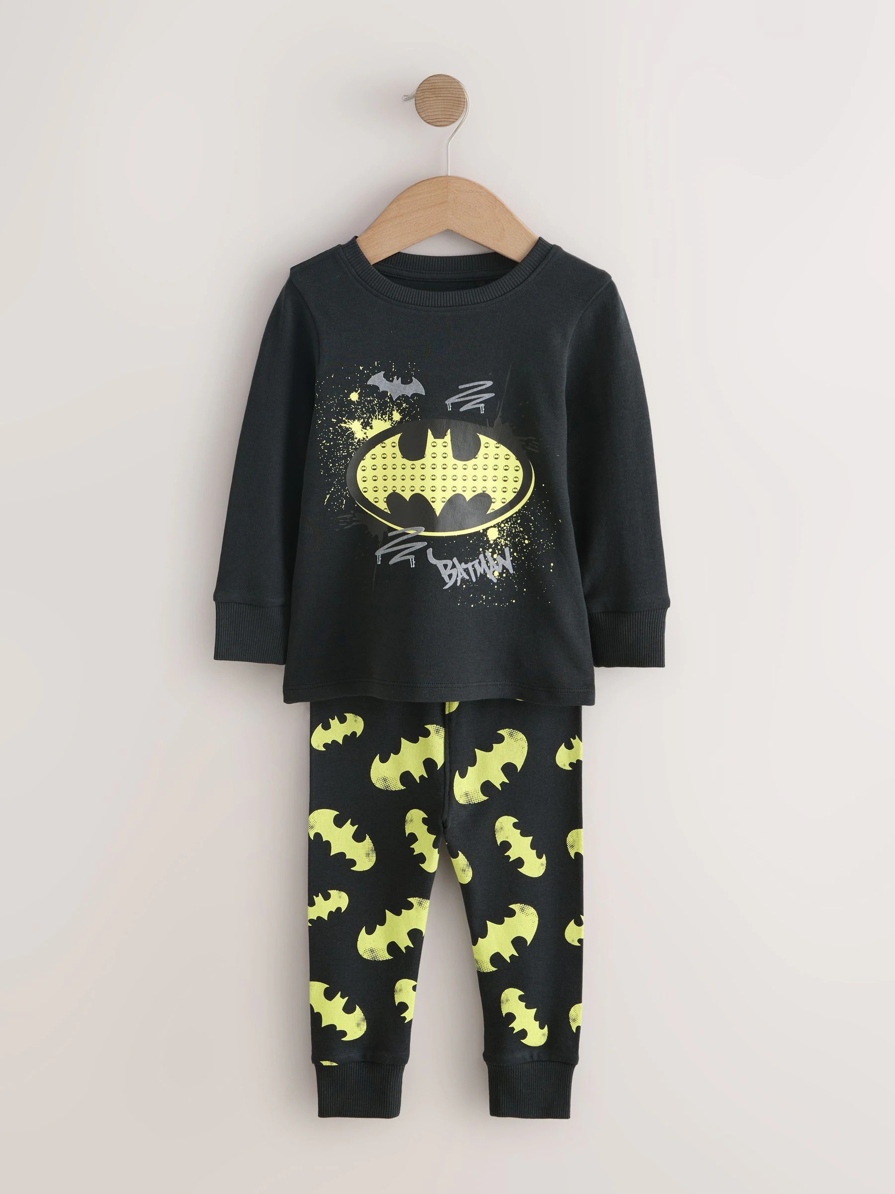 Zwart met Batman - Gelicentieerde knusse pyjama's 2 pack (9mnd -10jr)