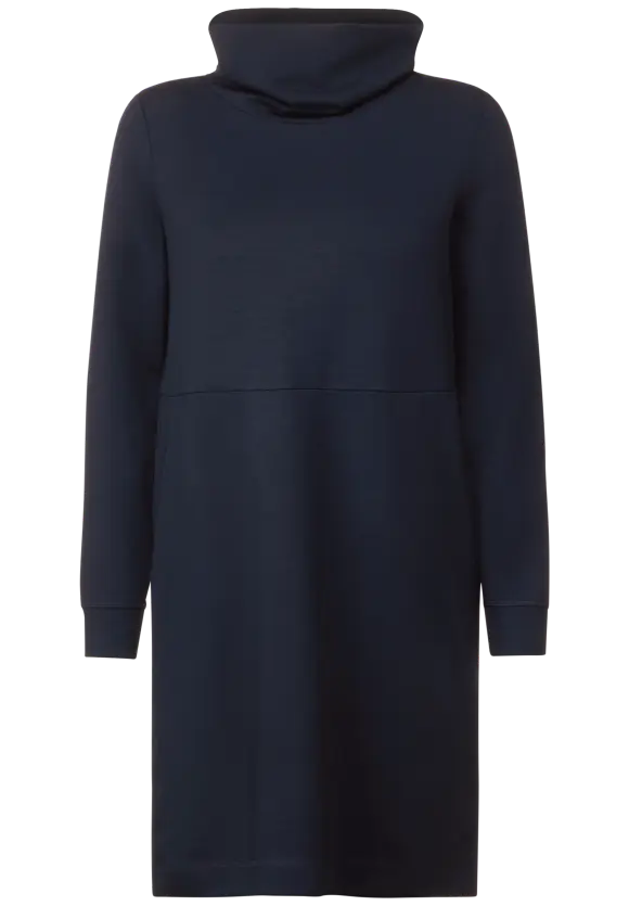 Big Kragen Sweatkleid - universal blue