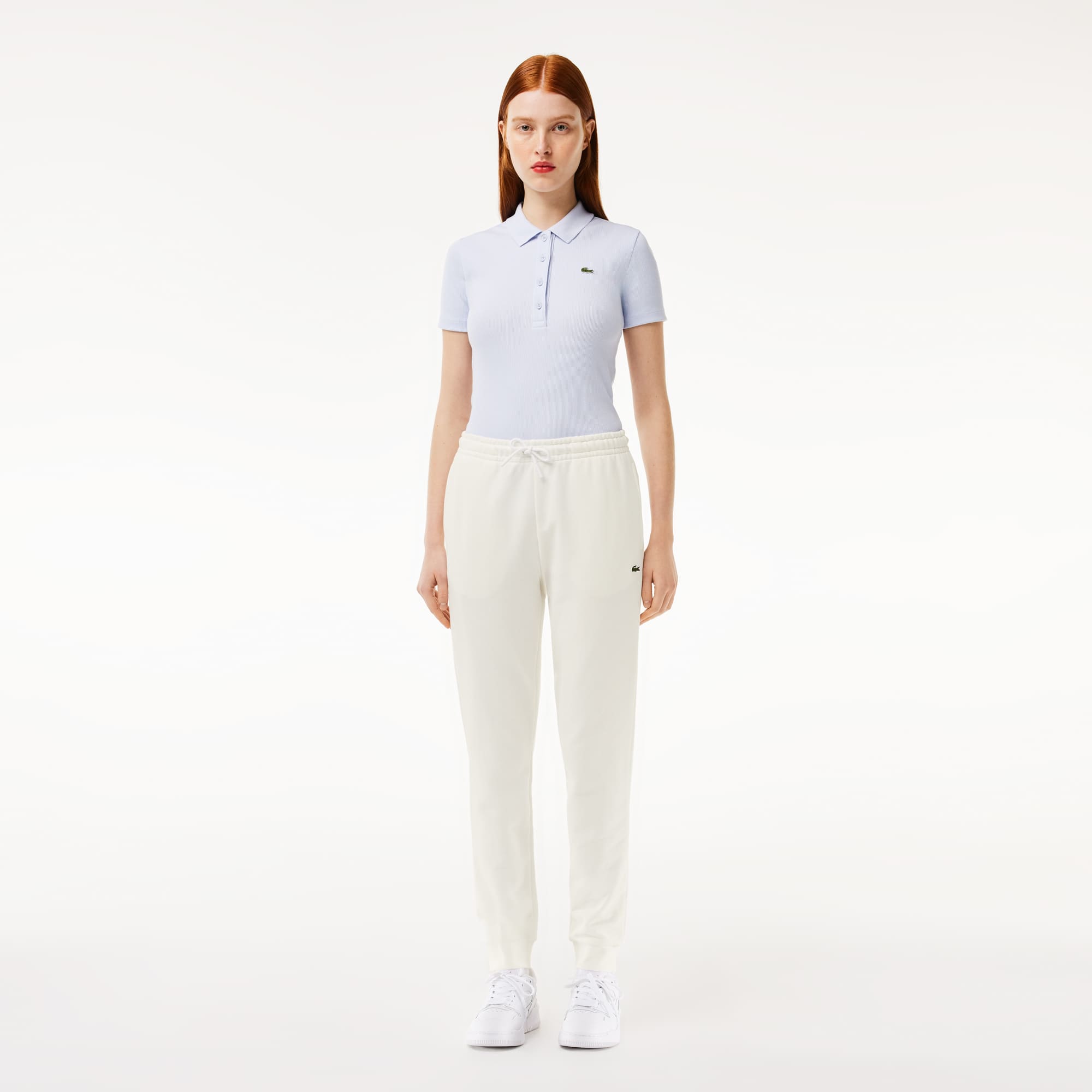 Pantalon de survêtement Jogger femme Lacoste en molleton Pantalons de survêtement - Blanc - Lacoste - Femme