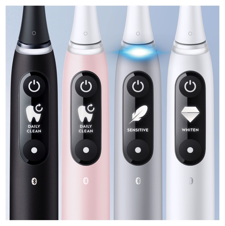 Oral-B - iO6 Duo Pakke Sort Lava & Pink Sand Elektrisk Tandbørste