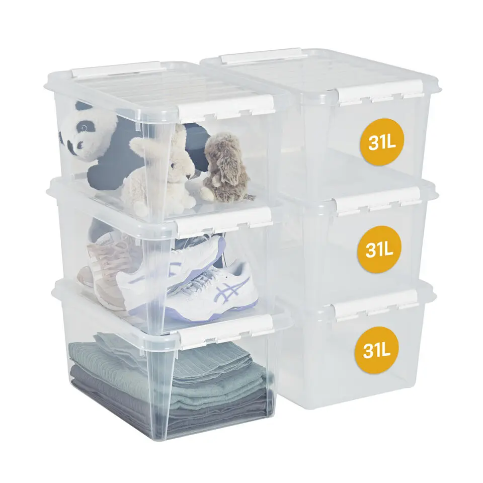 SmartStore Stevige Opbergbox 31L Set van 6 - 50x39x26cm