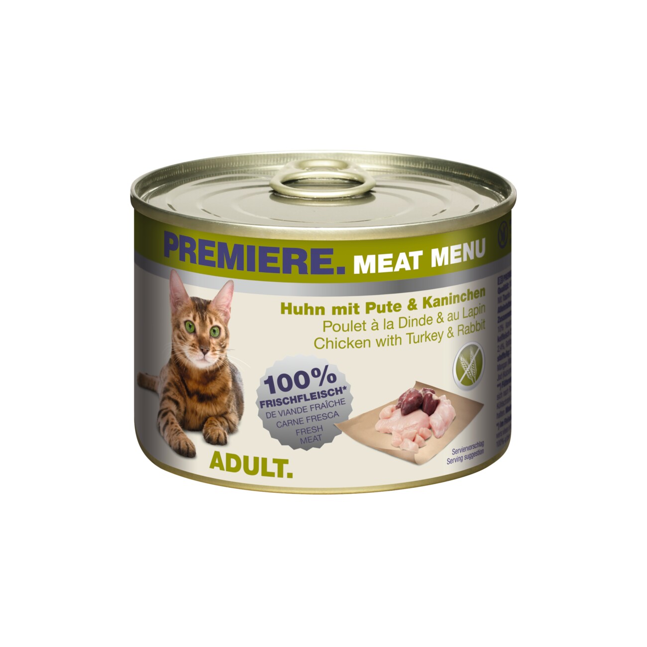 PREMIERE Meat Menu Adult Huhn mit Pute und Kaninchen 6x200 g