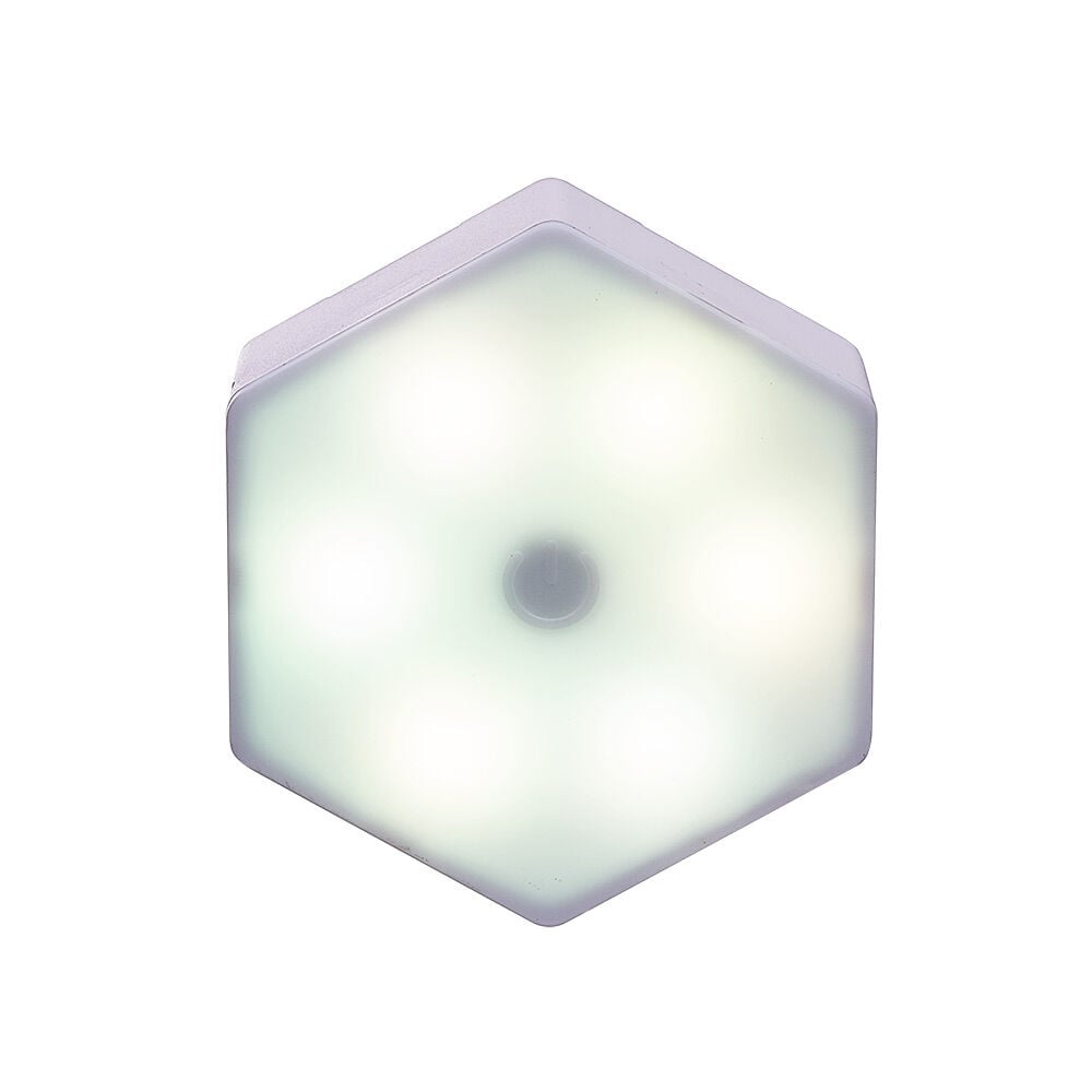 Lampe LED adhésive forme hexagone x3