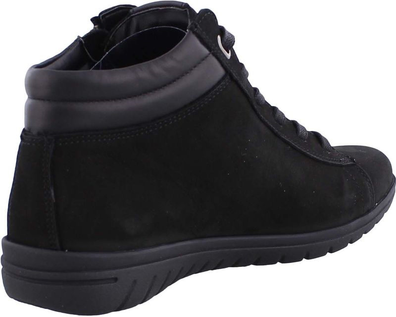 Hartjes - Hoge Sneaker - Zwart - Nubuck - Rits