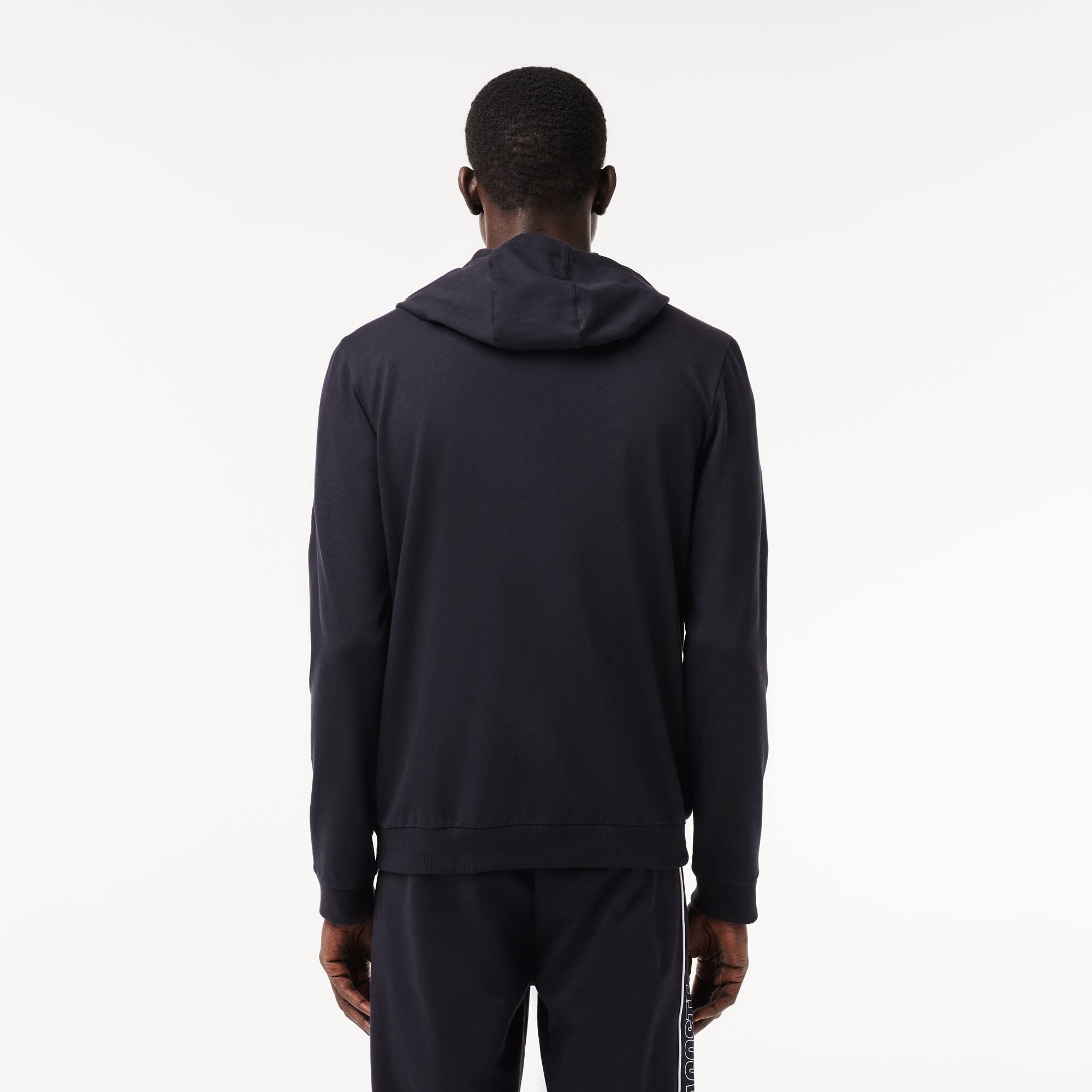 Sweatshirt d'intérieur à capuche avec inscriptions Vêtements d’Intérieur - Bleu - Lacoste - Homme