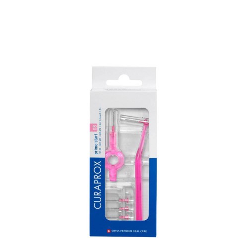 Curaprox Prime Start Escovilhões Interdentários com Cabo 08 Rosa