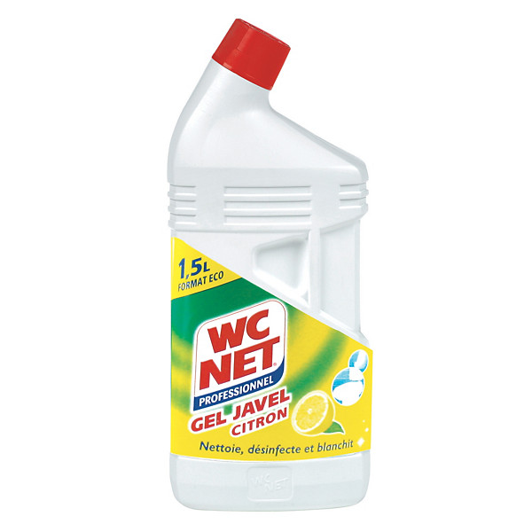 Gel WC désinfectant avec javel WC Net Professionnel citron 1,5 L