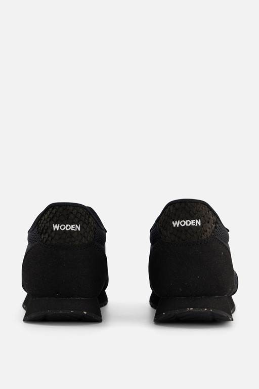 Woden Signe Sneakers zwart Textiel