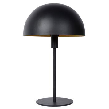 Lucide SIEMON tafellamp Ø25cm Zwart